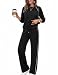 Ekoauer Lounge Sets for Women 2 Piece Sets Matching Wide Leg Pants Outfits