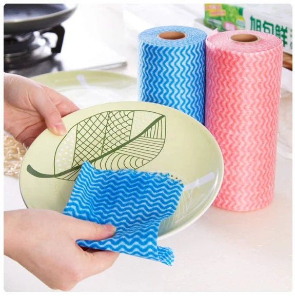 Multipurpose Kitchen Cloth Roll with 50 Anti-Bacterial Cloes-Neverdie Store