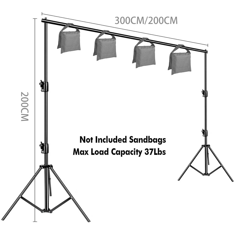Chromakey Green Screen Support System Frame Chroma Photobackground Photography Photo Studio Background Stand Backdrop For Shoot