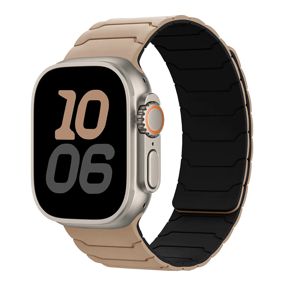 magnetic Strap For Apple Watch Band ultra 2 3 49mm 44mm 40mm 41mm 46mm 42mm 45mm 38 Silicone Bracelet IWatch Series 11 9 8 SE 10