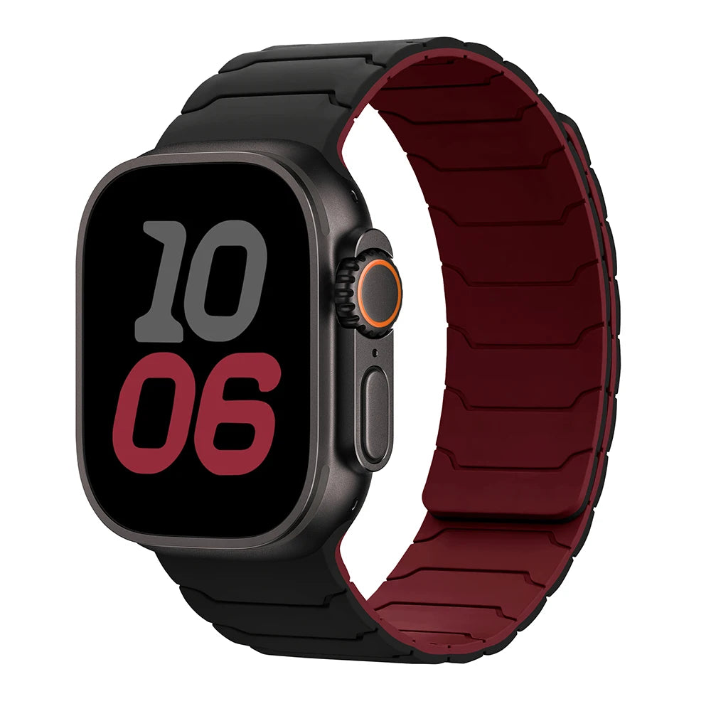 magnetic Strap For Apple Watch Band ultra 2 3 49mm 44mm 40mm 41mm 46mm 42mm 45mm 38 Silicone Bracelet IWatch Series 11 9 8 SE 10