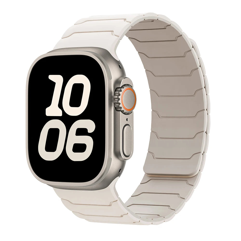 magnetic Strap For Apple Watch Band ultra 2 3 49mm 44mm 40mm 41mm 46mm 42mm 45mm 38 Silicone Bracelet IWatch Series 11 9 8 SE 10