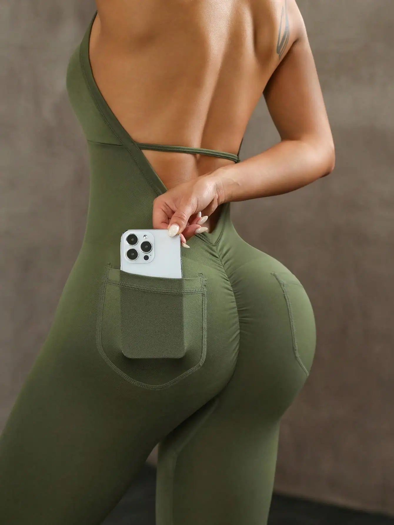 ShapeLift™ V-Neck Jumpsuit 💕👗 — Sculpt, Support & Smooth