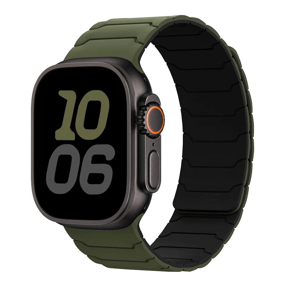 magnetic Strap For Apple Watch Band ultra 2 3 49mm 44mm 40mm 41mm 46mm 42mm 45mm 38 Silicone Bracelet IWatch Series 11 9 8 SE 10