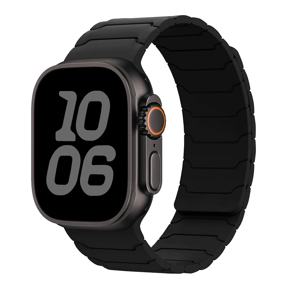 magnetic Strap For Apple Watch Band ultra 2 3 49mm 44mm 40mm 41mm 46mm 42mm 45mm 38 Silicone Bracelet IWatch Series 11 9 8 SE 10