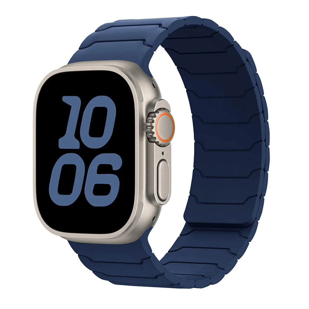 magnetic Strap For Apple Watch Band ultra 2 3 49mm 44mm 40mm 41mm 46mm 42mm 45mm 38 Silicone Bracelet IWatch Series 11 9 8 SE 10