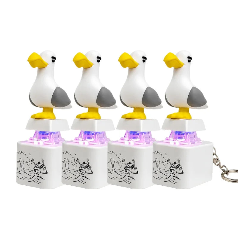 MineSquawk™ Button Keychain 🐦🔊 – Click, Laugh & Light Up