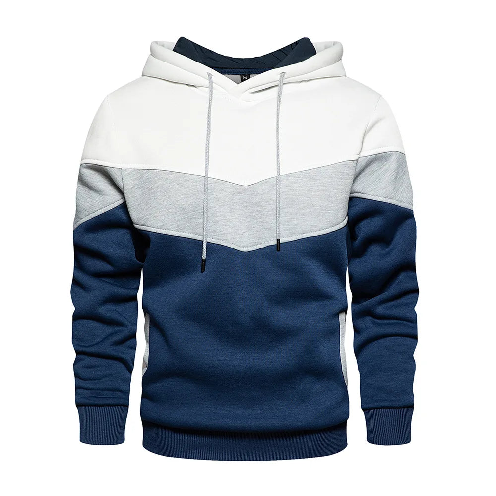Vividcrate Track Suits for Men Set Long Sleeve Pullover Hoodie Mens Sweatsuits 2 Piece Set Elastic Waist Drawstring Jogging Suits for Men Casual Comfortable Fit Winter Activewear Clear M
