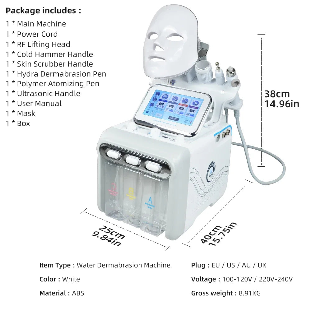 Missheart Professional Beauty Facial Machine  Hydra Aqua Deep Cleaning Skin Care Device（ EU /UK/US  Fast Shipping）