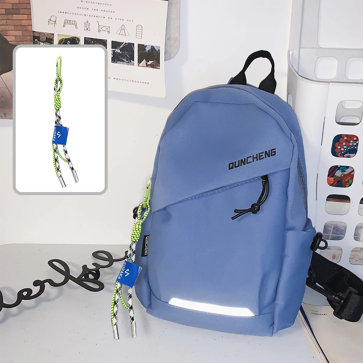 Crossbody Bag Men's Single Shoulder Small Backpack Chest Bag Women's Cycling Sports Mountain Climbing Boys Tablet Lightweight Mo