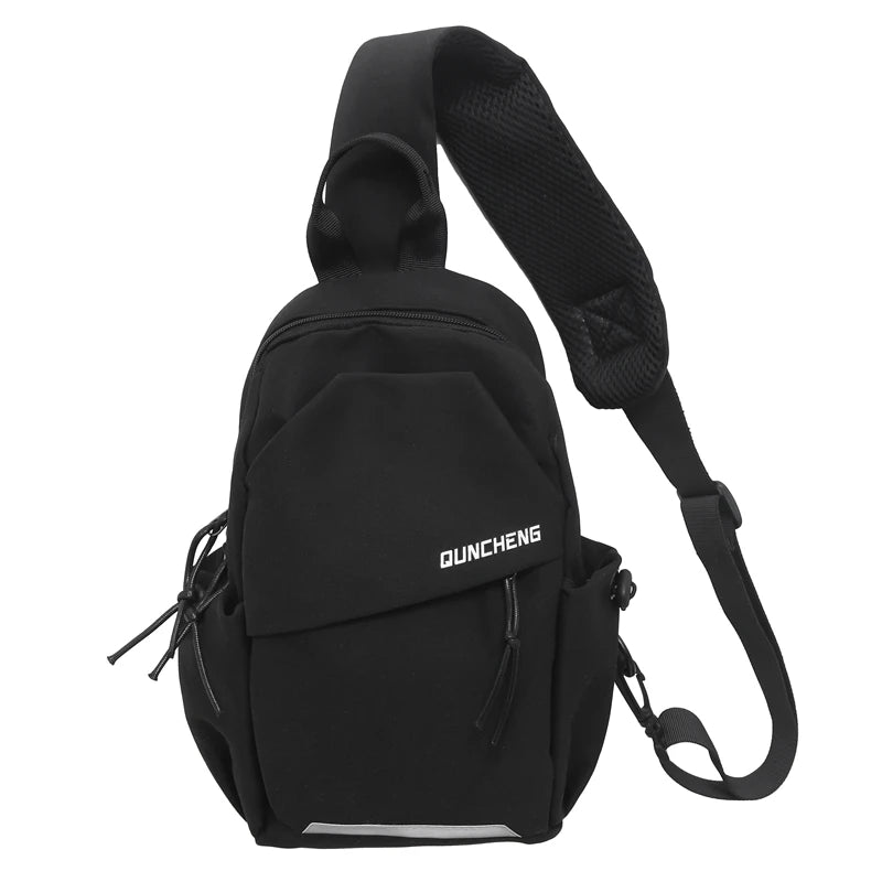 Crossbody Bag Men's Single Shoulder Small Backpack Chest Bag Women's Cycling Sports Mountain Climbing Boys Tablet Lightweight Mo