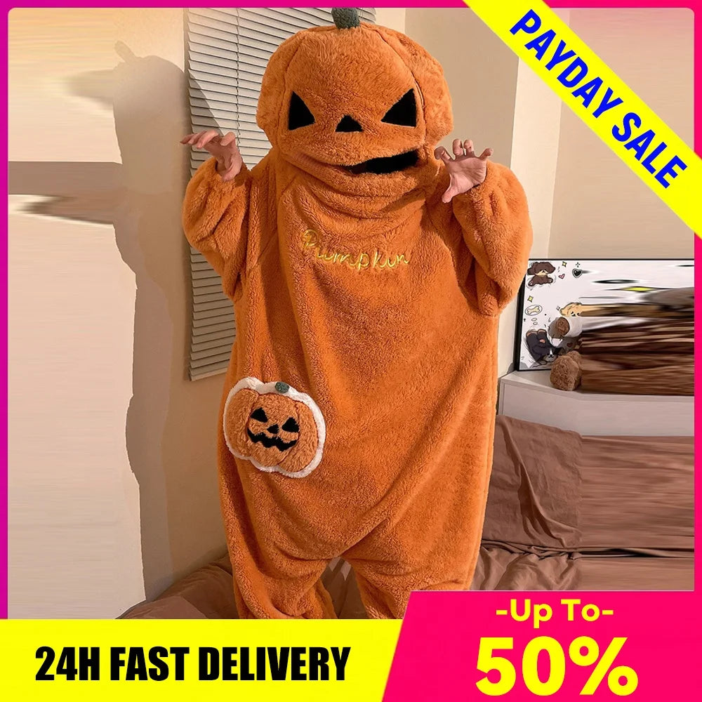 PumpkinCuddle™ Onesie 🎃🧡 — Cozy Halloween Comfort