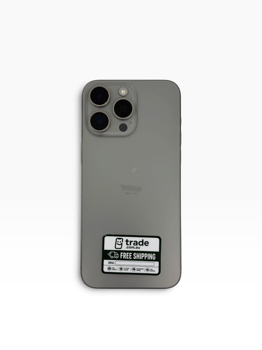 iPhone 15 Pro Max 256GB Natural Titanium 100% Battery (B Grade) T8868